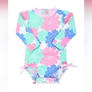 Ruffle Butts Long Sleeve One Piece Rash Guard